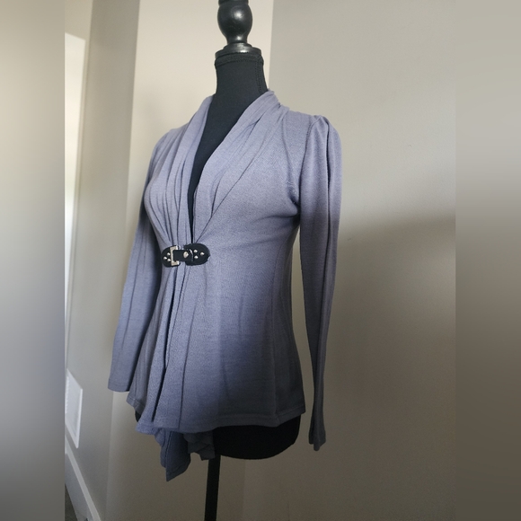 Contemporaine grey front closure cardigan - Picture 9 of 10